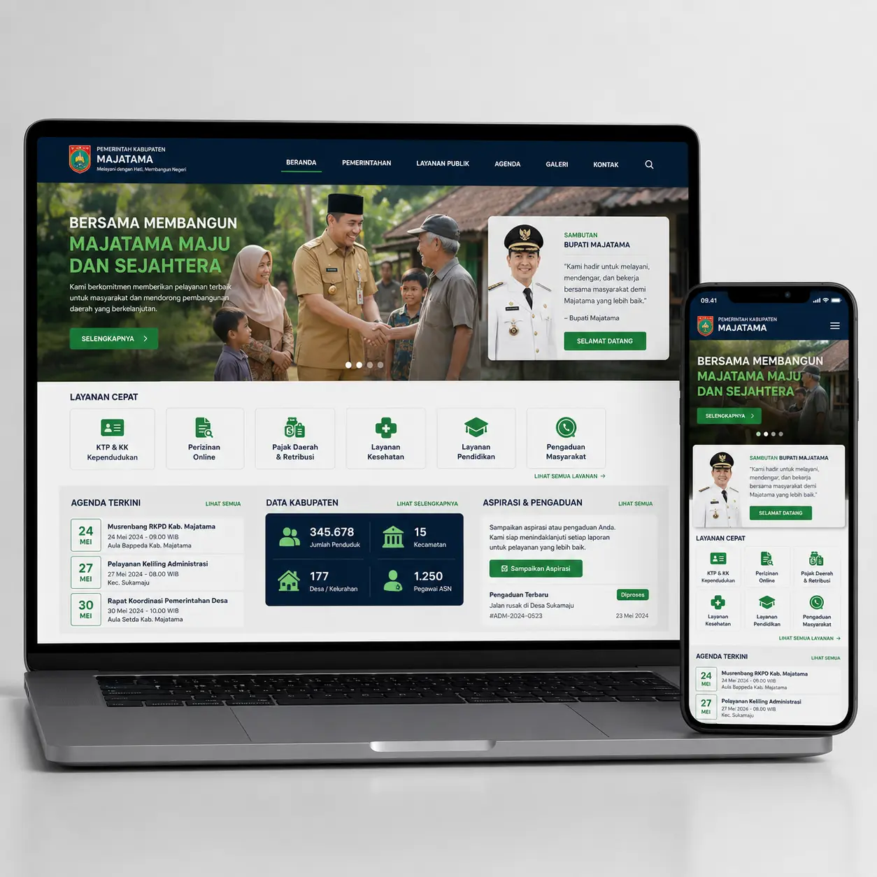 Desain web buatan kami - Website Instansi
