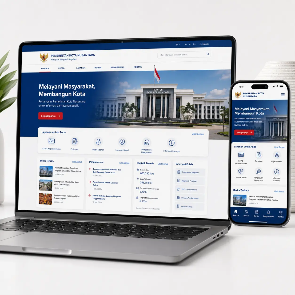 Desain web buatan kami - Website Lembaga